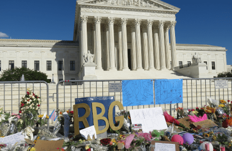 Memorial for Ruth Bader Ginsburg